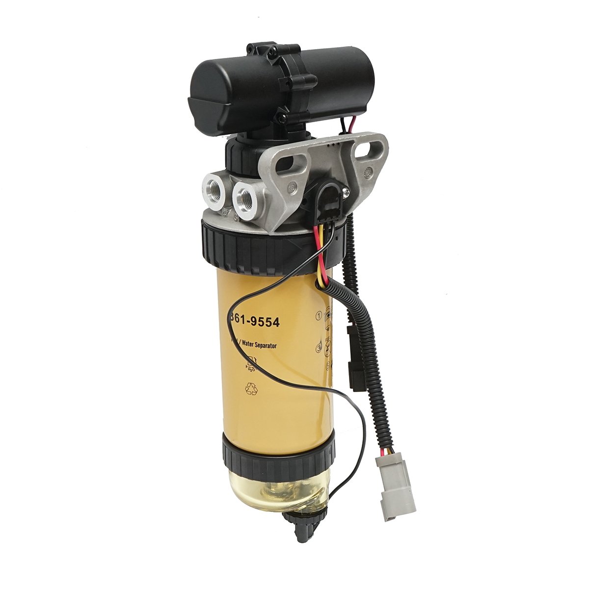 Baterie filtru cu pompa combustibil si separator apa pentru JCB, PERKINS OEM P551426, 32925694, 32921001, WK8113, 26560920